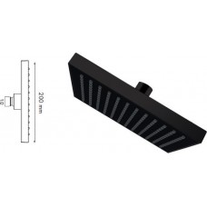 Κώδωνας 200Χ200mm black σειρά Riviera- Modea 00-3105/Β